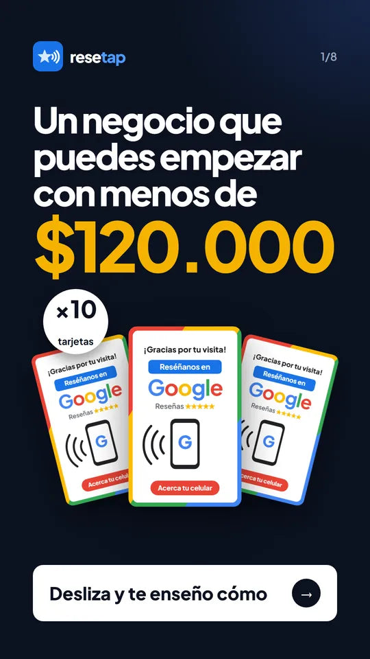 Un negocio que puedes empezar con menos de $120.000: pack de 10 tarjetas NFC